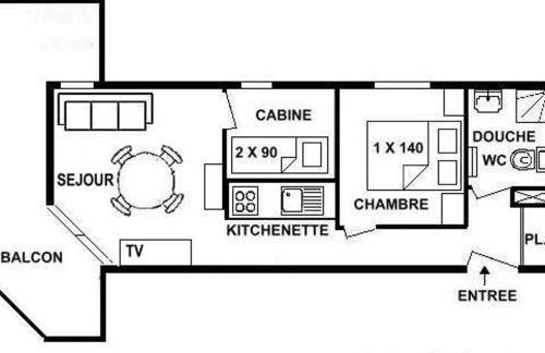 Appartement 2 pièces Les Saisies, 4 personnes - FR-1-594-320 - Foto 3