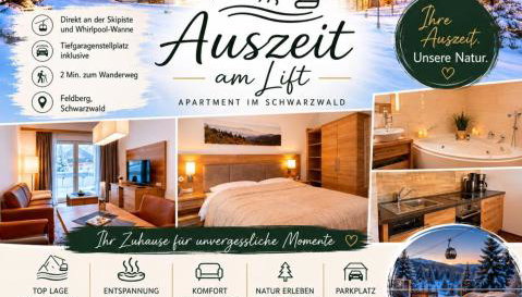 FeWo Auszeit am Lift I Direkt an der Skipiste I Whirlpool-Wanne I Tiefgaragenstellplatz I 2min zum Wanderweg - Foto 1
