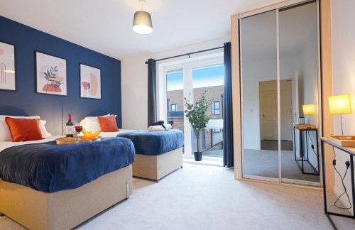 Beautiful Apartment in Central MK with Balcony, Free Parking & Smart TV with Netflix by Yoko Property - Foto 2