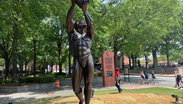 Disfrutando del free tour de Luther King y los derechos civiles