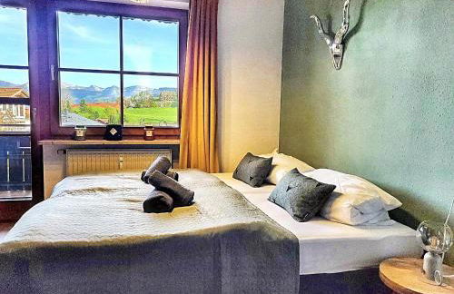 Lindners Hideaways - Bergnest Lodge - Bergblick Fewo 6 Pers Balkon Garten Hund Ski Unterkunft Luftkurort Oberreute nähe Buchenegger Wasserfälle Eistobel Bodensee - Foto 25