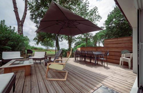 Maison vu Lac en première ligne du lac de Lacanau avec terrain de tennis privatif - Foto 40