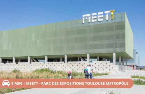 T2 - 1à 4p - Blagnac Aéroport & AIRBUS - Parking privé - Climatisation - Foto 23