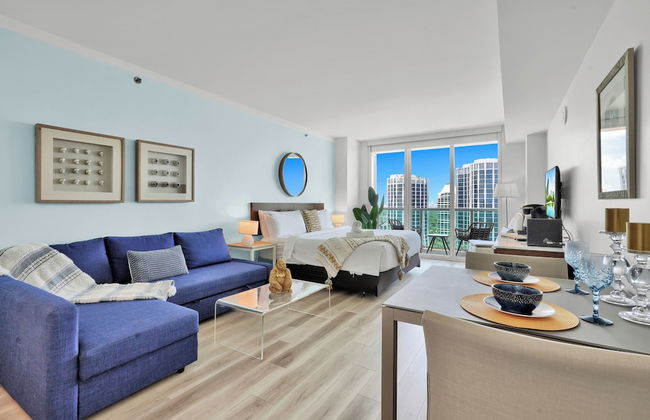 Beautiful Blue Gold Studio Ocean View - Foto 1