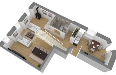 HexenburgbeiDresden mit Faßsauna 4 Raum Architektengaleriewohnung mit Whirlwanne, Kamin, Balkon-Nähe Sächsische Schweiz Dresden - Foto 27