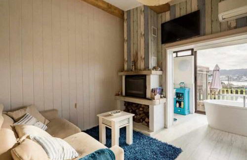 Mar no Camiño Terraza, chimenea de leña y bañera con vista al mar - Foto 6