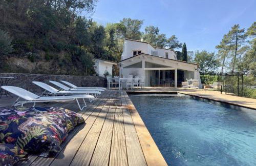Villa Ormarine, vue exceptionnelle sur la baie de Cannes et le Mercantour - Foto 7