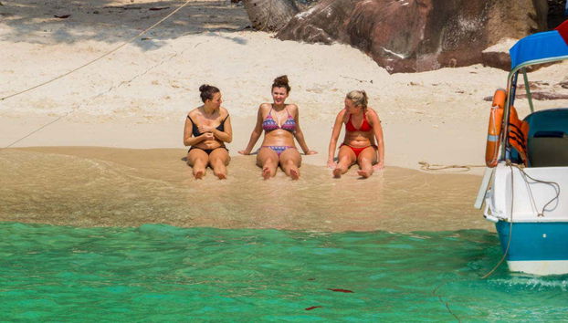 Enjoying the beaches of May Rut