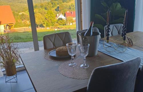 Chwilo Trwaj dom z jacuzzi, sauną i kominkiem z widokiem na góry Korbielów Pilsko - Foto 35