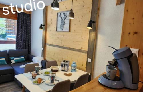 Arc 2000 -location de 2 appartements et 1 studio avec balcon et vue - Foto 31