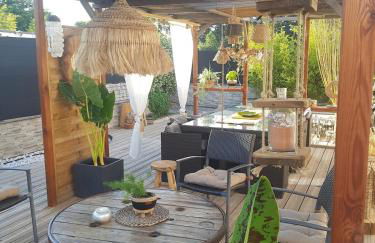 loft, clim, jardin, piscine, calme, parc expo, - Foto 28