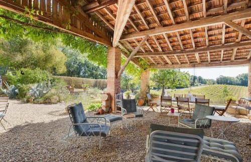 Maison Littré - Piscine chauffée - Au calme entre vignes et forêt - Foto 11