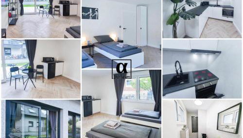 ALFA Stuttgart Doppelzimmer mit Teeküche und Terrasse Porsche Bosch l Gemeinschaftsbad WIFI SmartTV l Double room with kitchenette and terrace l shared bathroom BS21A5 - Foto 1