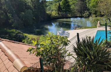 Maison de campagne 4 couchages avec piscine et lacs - Foto 21