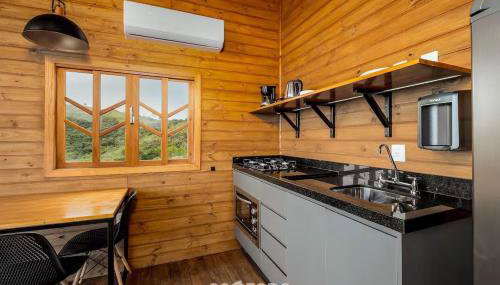 Linda cabana com jacuzzi na montanha VST013 - Foto 4