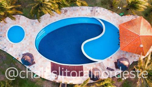 Chalé com piscina privada vista mar-Zumbi-RN - Foto 4