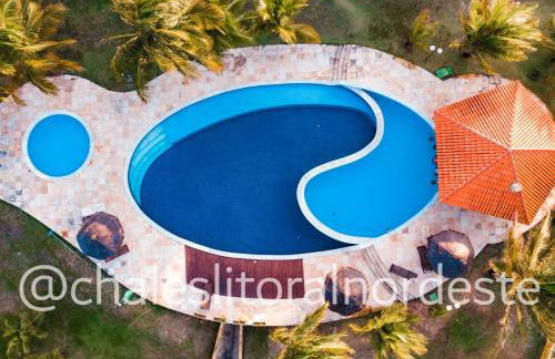 Chalé com piscina privada vista mar-Zumbi-RN - Foto 4