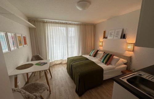 Komfortables, barrierefreies Appartement mit sonnigem Balkon in der Nähe von Flughafen und Messe 30 - Foto 12