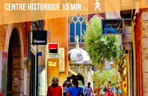 Le Cosy Perpignan Centre, 2 rooms, 2 bathrooms, free WIFI, free parking, lift, central, renovated, spacious - Foto 45