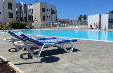 Sunny Luxury Apartment with two great sunny - level terraces, two swimming pools, in a new complex Pueblo Majorero, close to Fuerteventura Golf Club, next to the beach , Atlantico Shopping Mall and casino in Caleta de Fuste - Foto 6