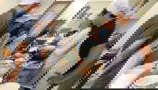 Durante il corso di cucina