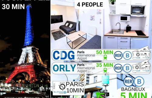 Bagneux Paris RER B Confort Netflix - Foto 2