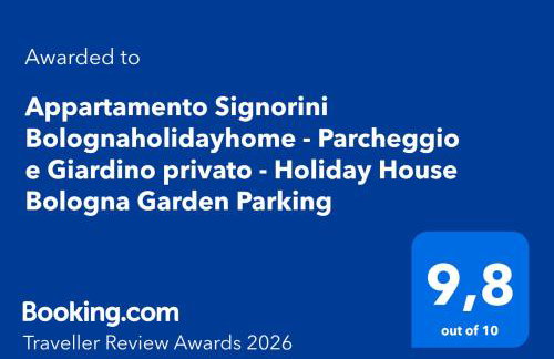 BHH BOLOGNA HOLIDAY HOME private Garden Reserved Parking -wwwbolognaholidayhomecom- house garden parking - Foto 3