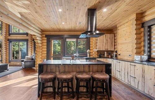 Log House Chalet, Volleyball field, Sauna, Hot Tub - Foto 37