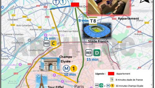 Roi de la Seine à Paris, stade, Gare parking et terrasse - Foto 5