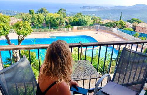 STUDIO POOL HOUSE 2 ETOILES VUE MER PANORAMIQUE AMAZING SEA VIEW WIFI LINGE LINEN INCLUS AIRCONDITIOn - Foto 6