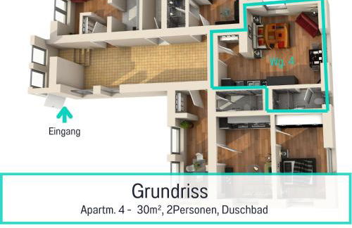 Usedom-Apartmenthaus Zinnowitz Ruhige Lage nahe Ostsee - Foto 24