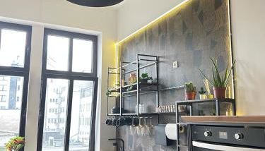 Altbau-Juwel, Antik trifft Modern im Denkmalhaus - Photo 4, stove, minibar