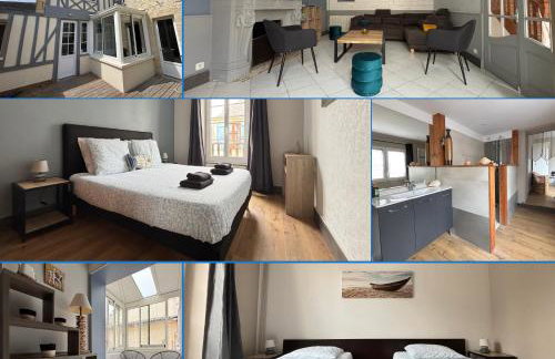 Embruns maison spacieuse rénovée 5 ch 3 sdb 2 WC belle terrasse aménagée barbecue à 250 m de la plage en plein centre d' Arromanches au coeur des plages du débarquement, proximité de Bayeux - Foto 2