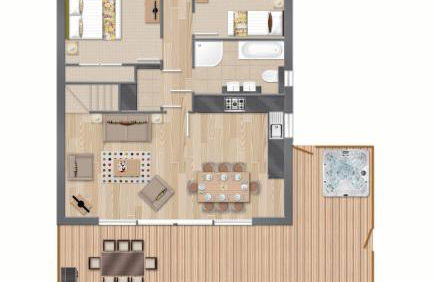 Skylark sleeps 8 private Hot Tub & Dogs welcome Nr Padstow, Resort Pool Bar & Watersports - Foto 6