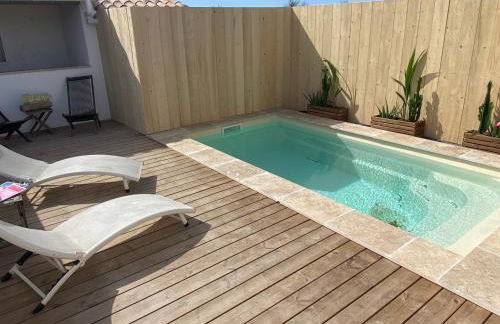 Mas des Oliviers, maison avec piscine privative et chauffée, 3 animaux acceptés LOCAMARGUE - Foto 11