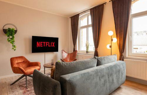 maremar - Style Apartment im Zentrum - Luxus Boxspringbett - Küche - Arbeitsplatz - Highspeed WLAN - Foto 6