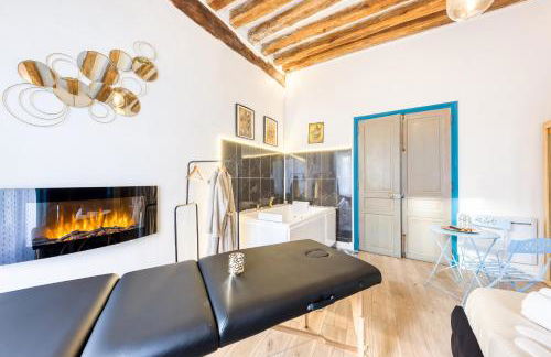 Suite bien être - jacuzzi et sauna / love room - Foto 15