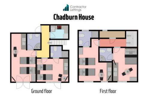4 Bedroom 4 Bathroom Contractor House with Secure Locks on Each Bedroom Managed by Your Lettings Short Lets & Serviced Accommodation Peterborough including FREE Parking and WiFi - Foto 3