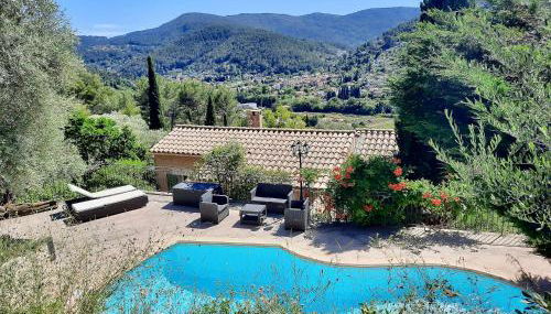 Les Restanques de Toucas - Studio dans villa avec jardin et piscine partagée - Foto 4, Garden, Garden view