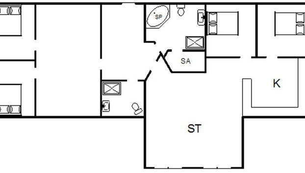 8 Person Holiday Home in Fano - Foto 3, Plano