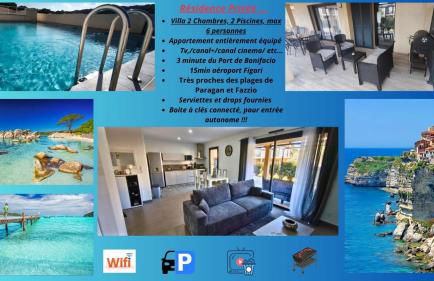 Résidence privée avec piscine à Bonifacio - Foto 3