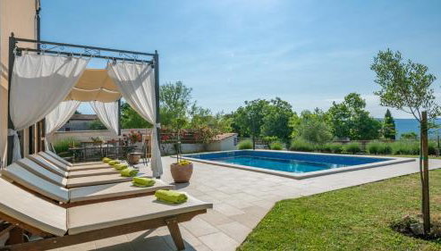 Beautiful Villa Cicibella with pool in Barban - Foto 3, sunbed