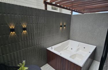 Flat com jacuzzi, lindo, confortável, 55m da Praia do Bessa, Caribessa - Foto 14