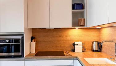 Bel appartement à Deauville - vue mer et port - Photo 2, stove, dishwasher