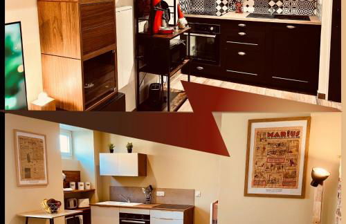 Le Duo Forézien - 2 Apts au RDC côte à côte - Proche gare et centre - Wifi - Foto 6