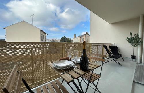 Bleuets studio cosy neuf terrasse proche centre - Foto 20