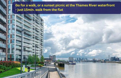 Stylish 2-Bed Flat in Woolwich, Central London - Foto 40