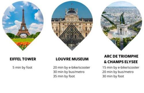 Special! 500m to Eiffel Tower: Duplex with terrace - Foto 23