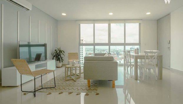 w Stunning 3BR w AC in Cartagena - Foto 5, Habitación