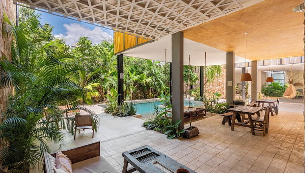 Zona de estar del vestíbulo